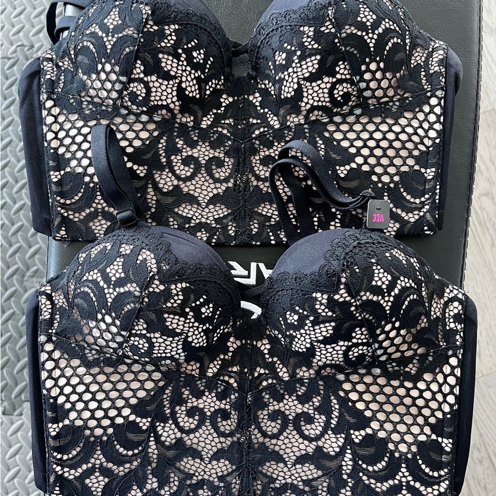 La SENZA Black Lace Mesh Bra